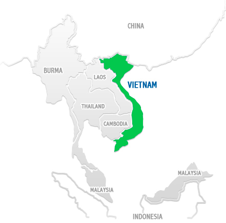 vietnam map